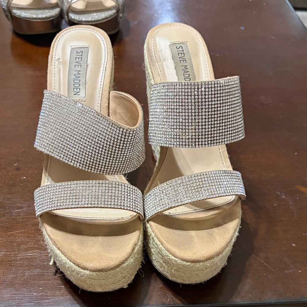 Steve Madden Women's Gold Platform Sandals